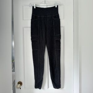 Sundry Dark Gray Four Pocket Loungewear Athleisure Leggings in Size 1 (Medium)